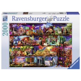 Puzzle Lumea cartilor, 2000 piese Ravensburger